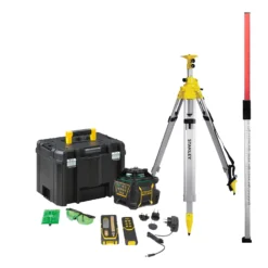 Stanley PACK INVESTISSEMENT NIVEAU ROTATIF RL750LG (LI-ION) - VERT