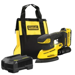 Ponceuse De Finition - 18V - 12000 Trs/min, Abrasif 100x140 Mm, Diamètre D'orbite 1mm - Gamme V20 - STANLEY FATMAX, SFMCW221D1S-QW