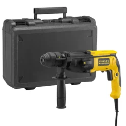 Perforateur SDS+ 2,4J EPTA - 800W - 0-1250 Trs/min, 0-4670 Cps/min, Mandrin SDS+ 26mm, 3 Modes Perçage / Perforation / Burinage - STANLEY FATMAX, SFMEH210K-QS