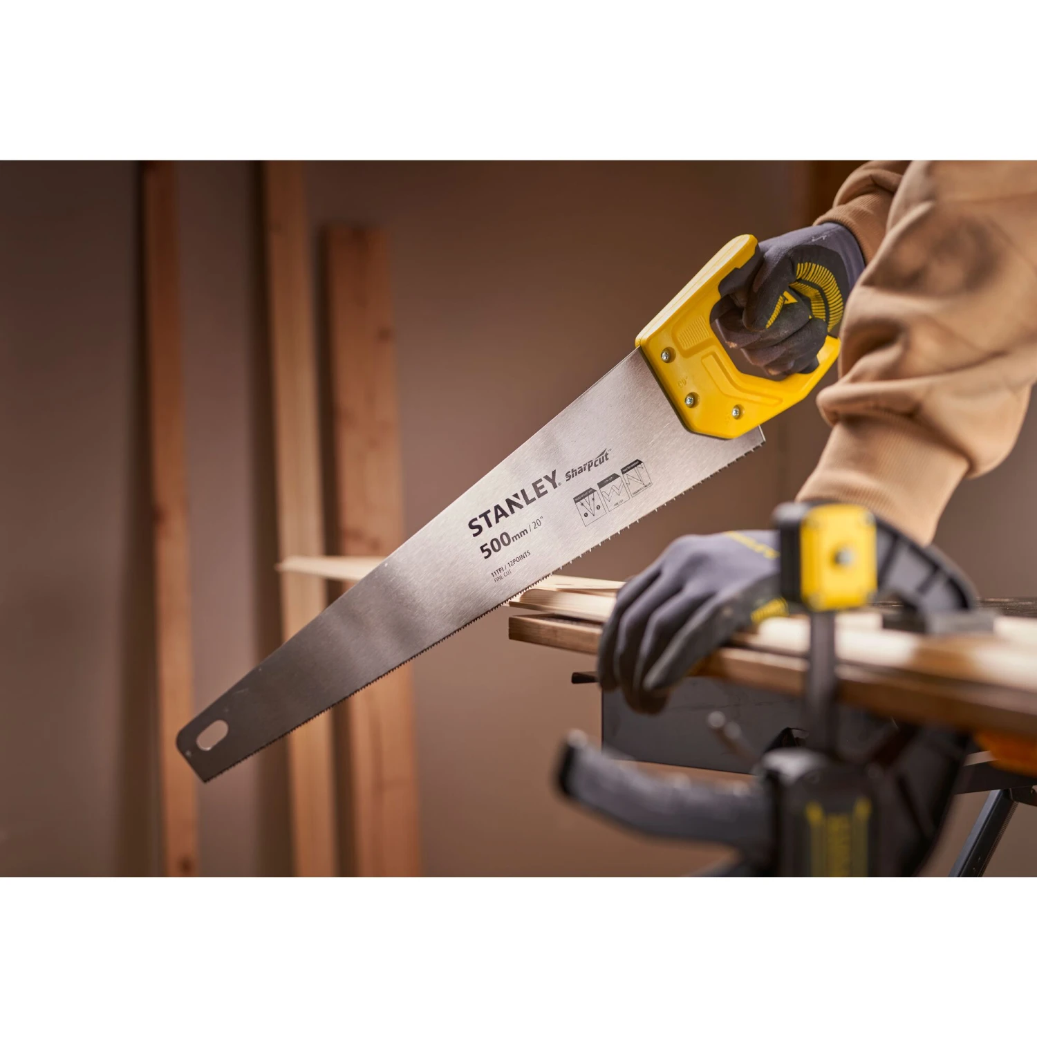 Stanley SCIE EGOINE SHARPCUT COUPE FINE 500MM 4 Stanley SCIE EGOINE SHARPCUT COUPE FINE 500MM – Image 4