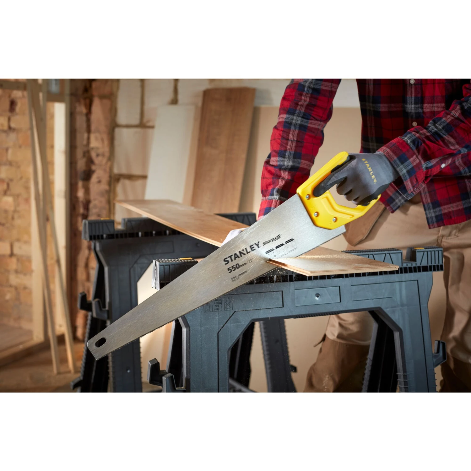 Stanley SCIE EGOINE SHARPCUT COUPE FINE 550MM 3 Stanley SCIE EGOINE SHARPCUT COUPE FINE 550MM – Image 3