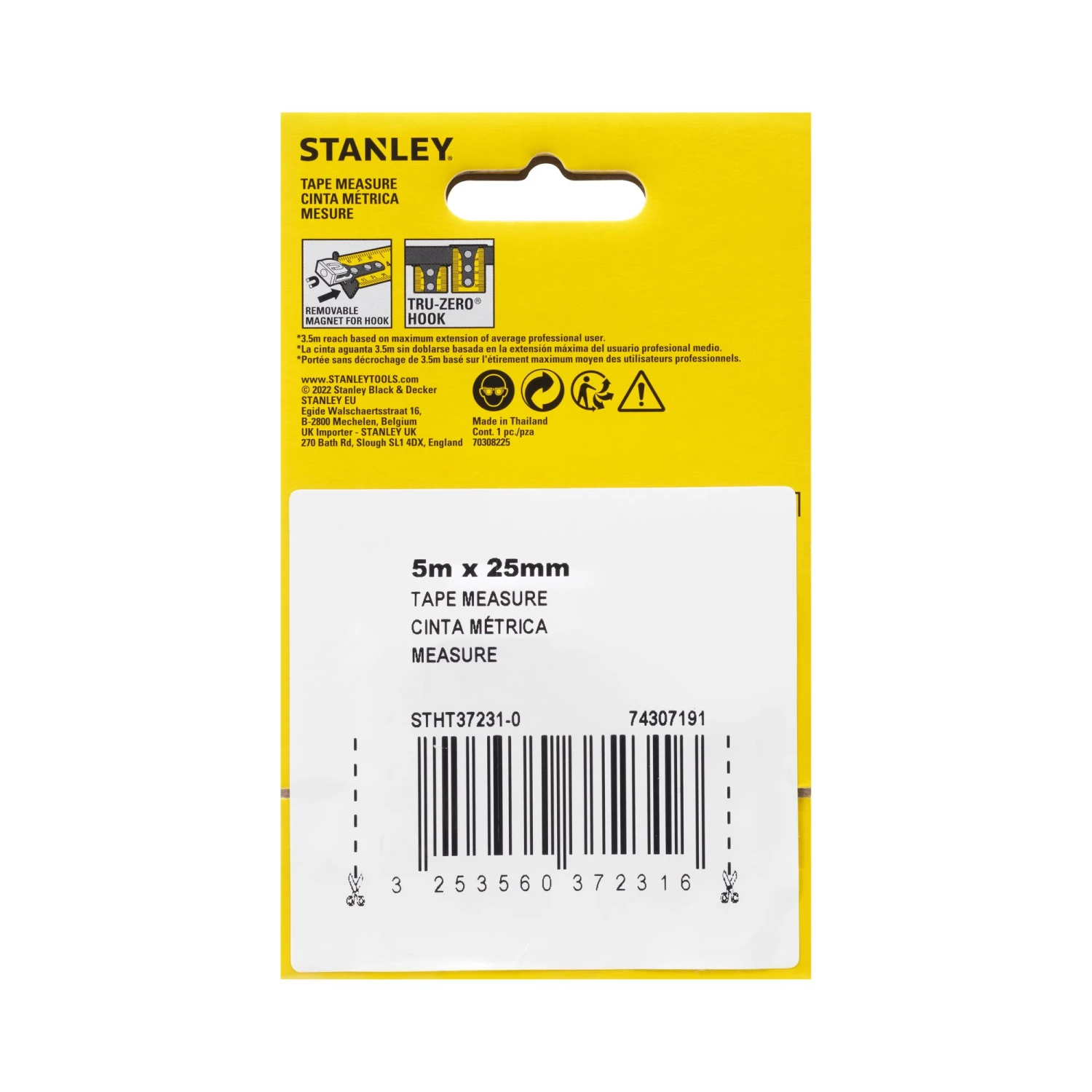 MESURE 5M X 25MM DOUBLE MARQUAGE MAGNÉTIQUE CONTROL-LOCK™ STANLEY® 16 MESURE 5M X 25MM DOUBLE MARQUAGE MAGNÉTIQUE CONTROL-LOCK™ STANLEY® – Image 16