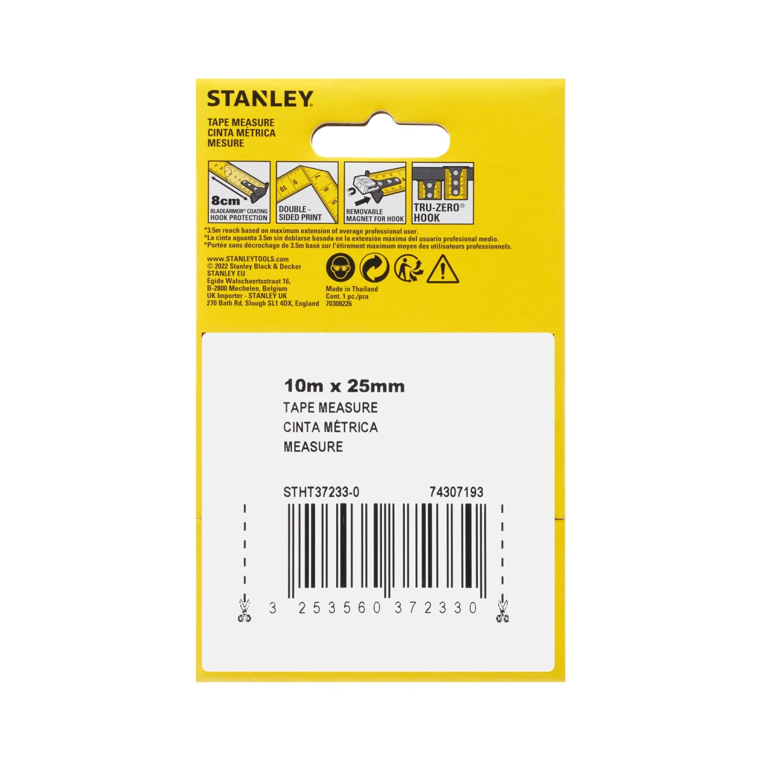 MESURE 10M X 25MM DOUBLE MARQUAGE MAGNÉTIQUE STANLEY® CONTROL-LOCK™ 16 MESURE 10M X 25MM DOUBLE MARQUAGE MAGNÉTIQUE STANLEY® CONTROL-LOCK™ – Image 16